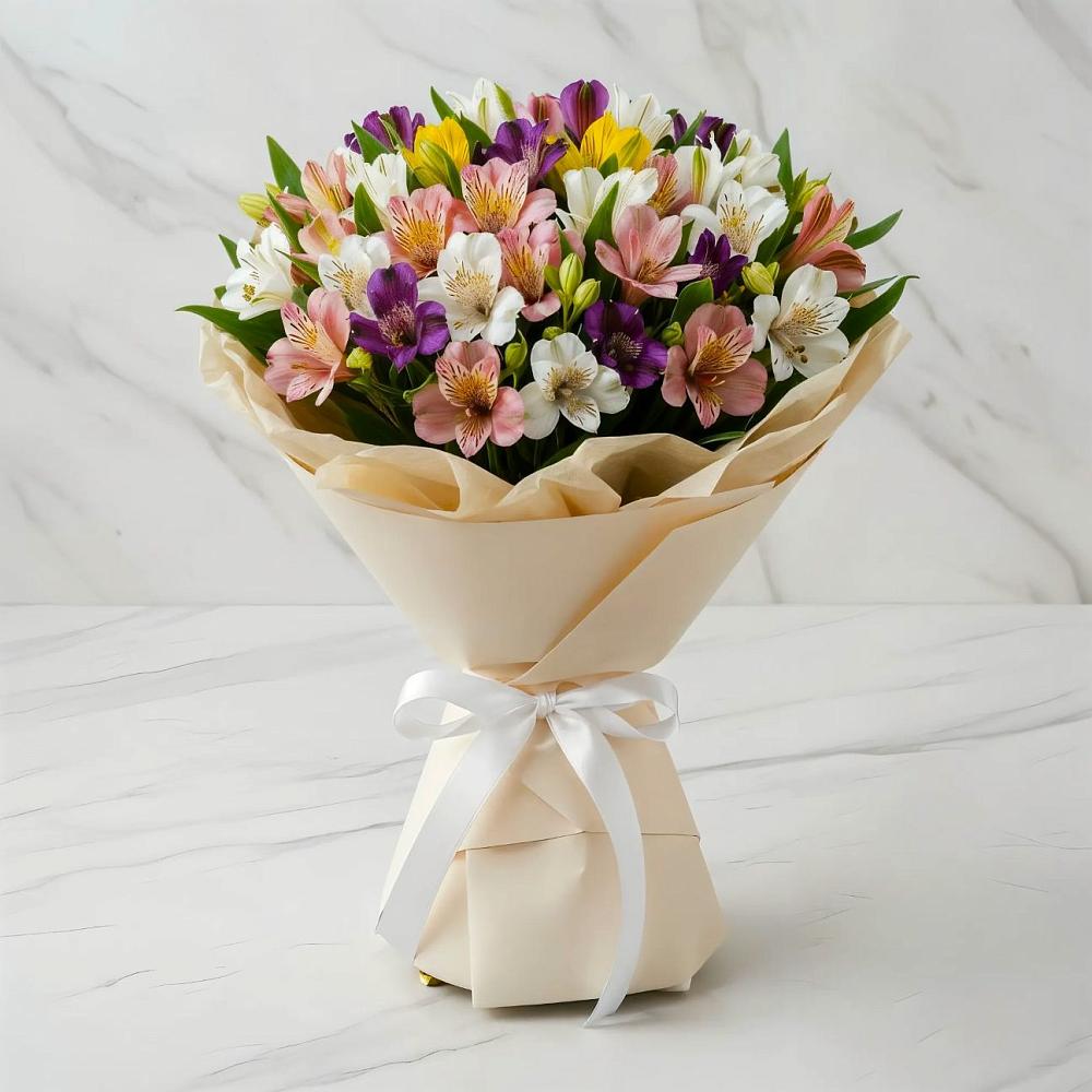 Букет цветов из: Альстромерии в Чагоде