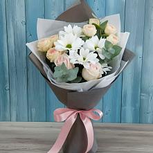 Букет цветов из:  Хризантемы и Розы #REPLACE_PRED# Чагоде