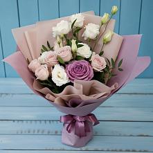 Букет цветов из:  Розы и Лизиантусы #REPLACE_PRED# Чагоде