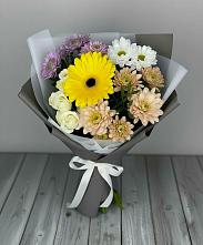 Букет цветов из:  Розы, Герберы и Хризантемы #REPLACE_PRED# Чагоде