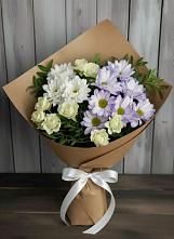 Букет цветов из:  Хризантемы и Розы #REPLACE_PRED# Чагоде