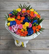 Букет цветов из:  Розы и Хризантемы в Чагоде