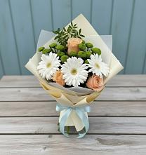 Букет цветов из:  Герберы, Розы и Хризантемы #REPLACE_PRED# Чагоде