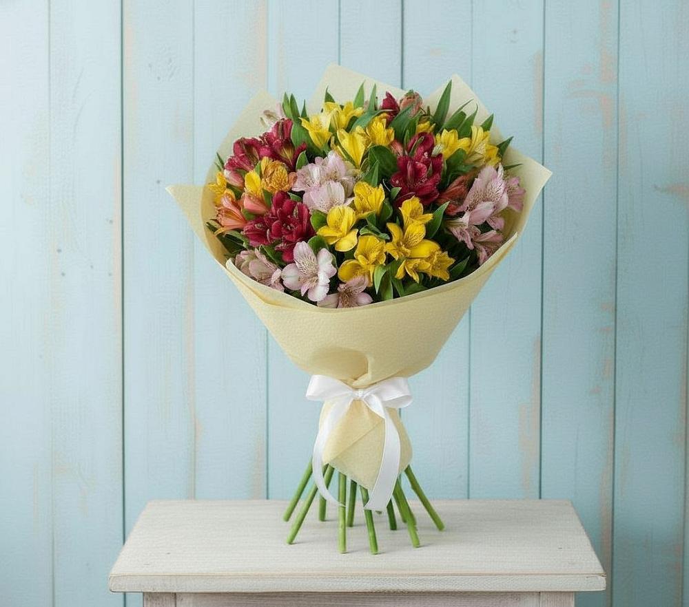 Букет цветов из: Альстромерии в Чагоде