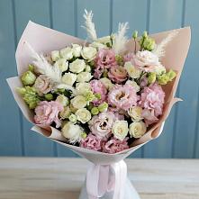 Букет цветов из:  Альстромерии и Розы в Чагоде