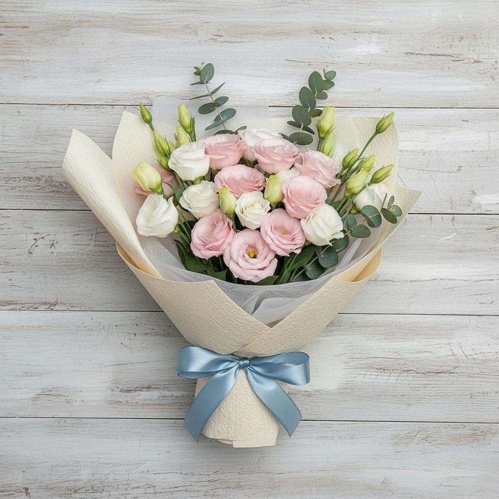 Букет цветов из: Лизиантусы в Чагоде